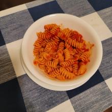 Rotini and pasta sauce