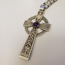 My pectoral cross, with purple stone